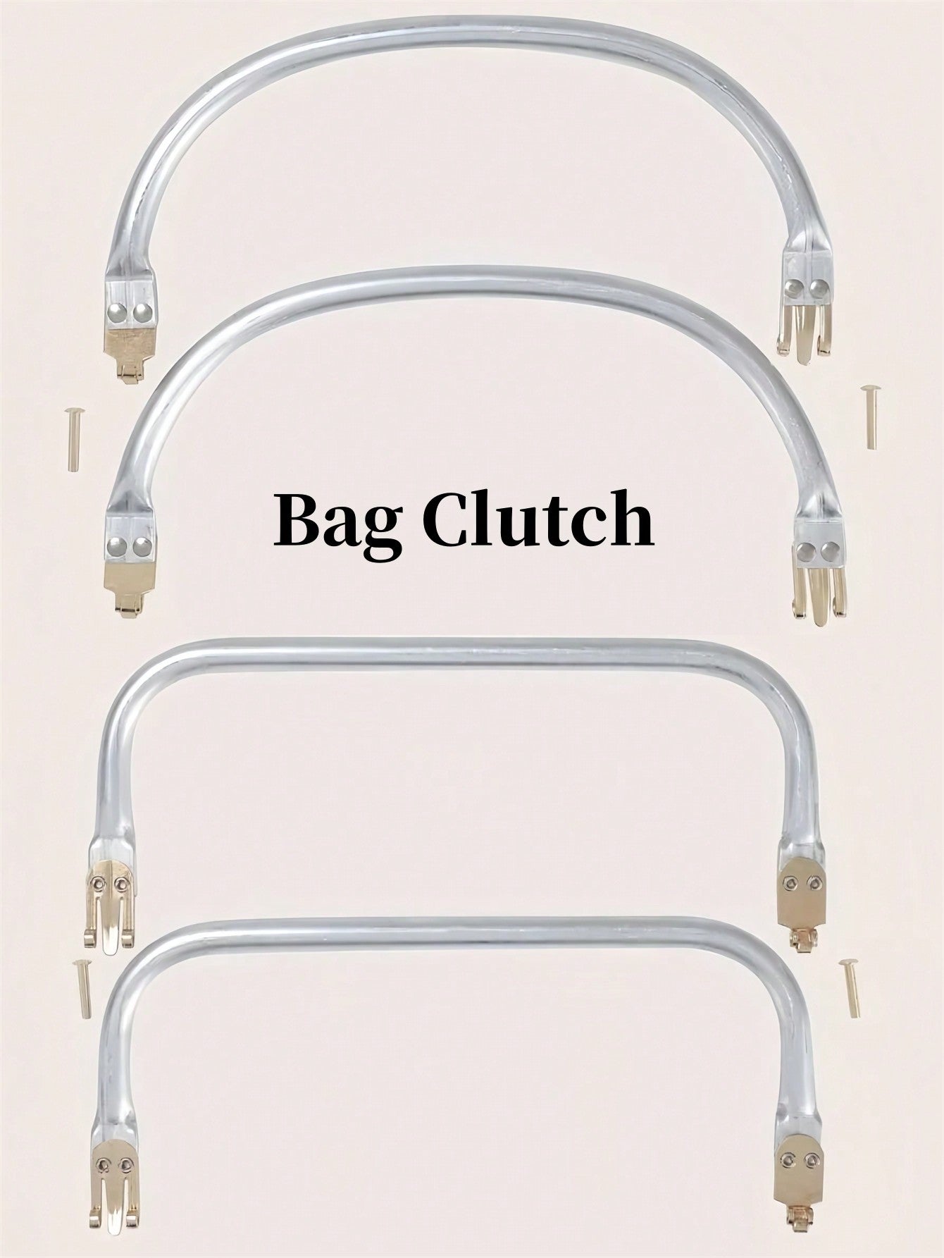 CALINNL Bag Clutch Accessory, Foldable Frame, DIY Replacement, Reusable Bag Accessory, Hand Clutch School Supplies Teacher Gifts Back To School Teacher Accessories