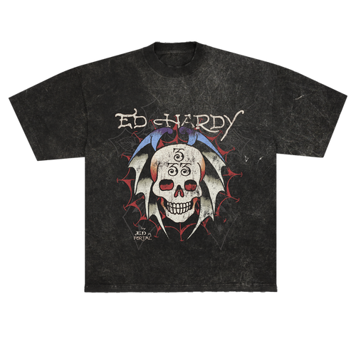 Camiseta "Bat Skull" Ed Hardy x Matuê