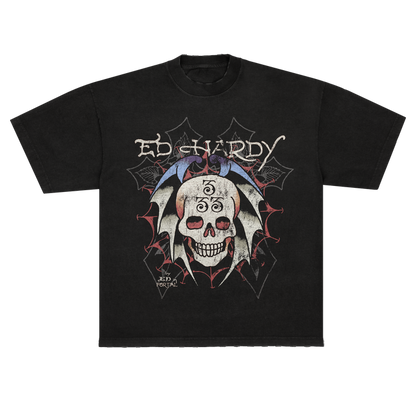 Camiseta "Bat Skull" Ed Hardy x Matuê