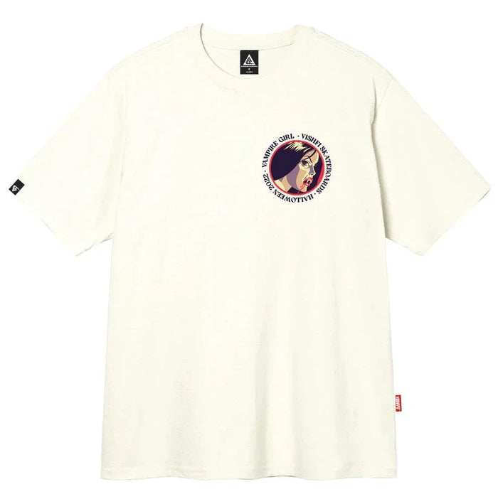 CAMISETA VAMPIRE GIRL OFF WHITE "HALLOWEEN" - Four Street