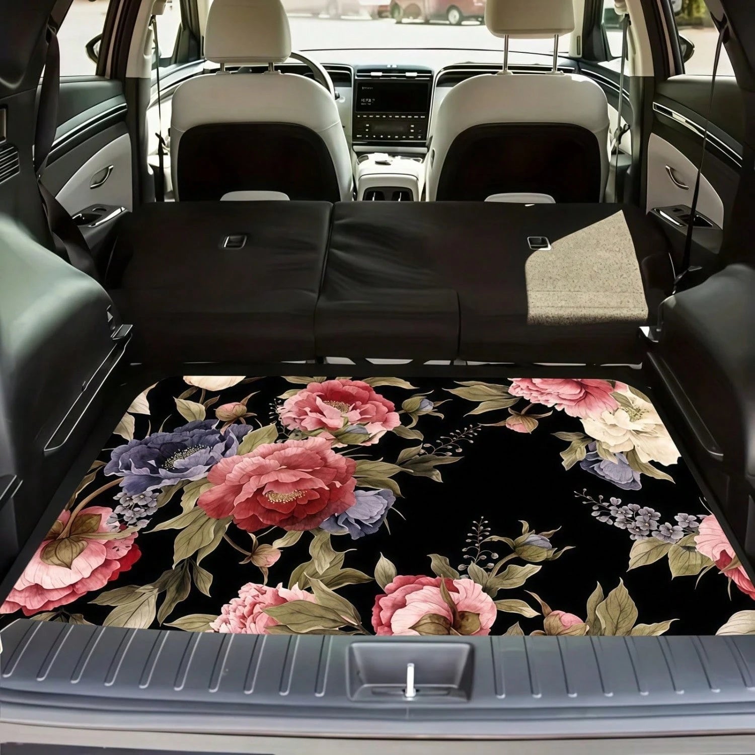 Car Acessesories Car Accessories Interior 1PC Car Trunk Mat, Animals & Nature, Floral & Botanical, Non-Slip, Wear-Resistant, Washable, Keeps Car Interior Clean And Tidy, Universal, Pet Mat, Car Interi