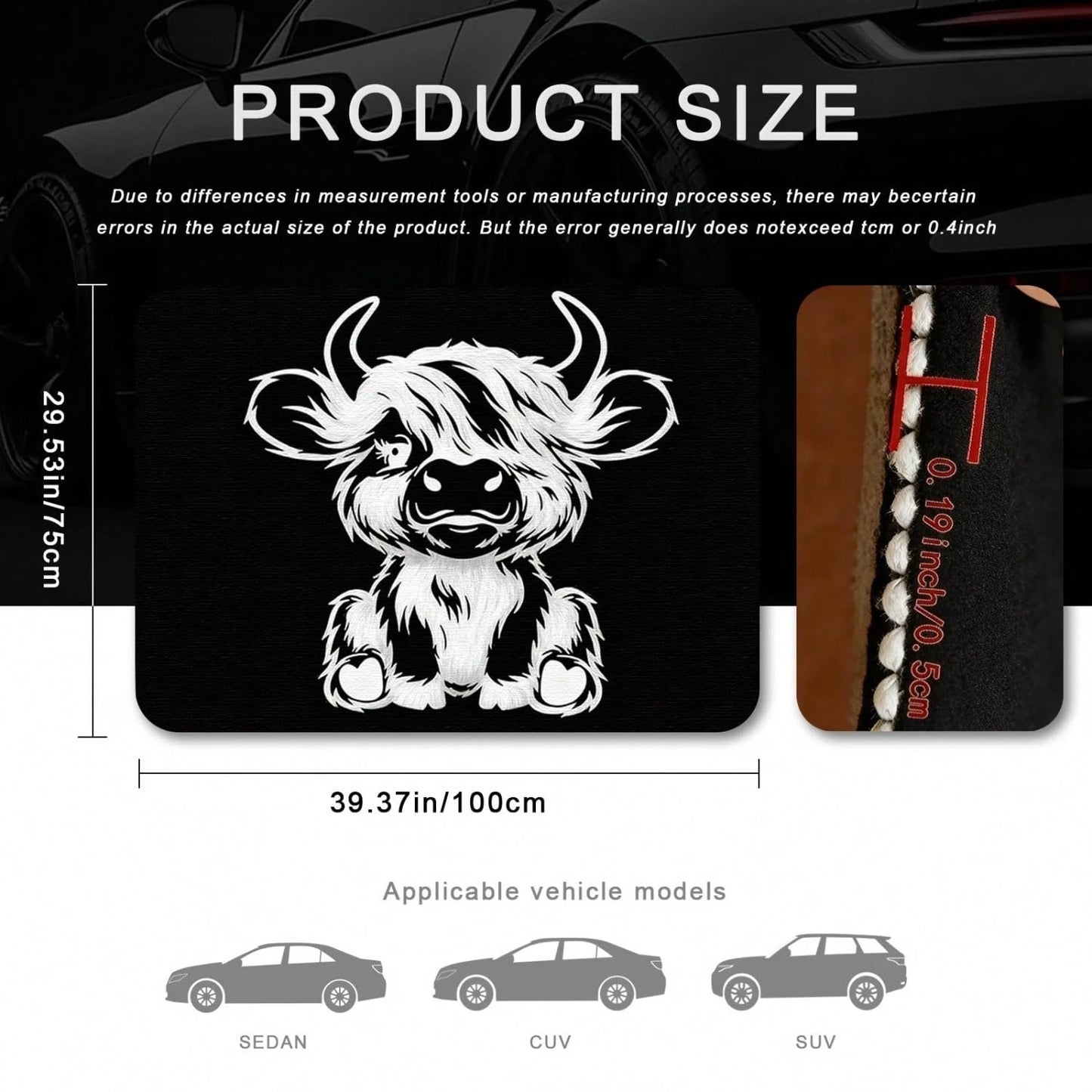 Car Acessesories Car Accessories Interior 1PC Car Trunk Mat, Animals & Nature, Floral & Botanical, Non-Slip, Wear-Resistant, Washable, Keeps Car Interior Clean And Tidy, Universal, Pet Mat, Car Interi
