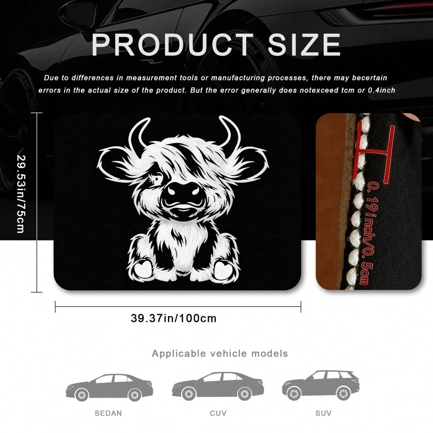Car Acessesories Car Accessories Interior 1PC Car Trunk Mat, Animals & Nature, Floral & Botanical, Non-Slip, Wear-Resistant, Washable, Keeps Car Interior Clean And Tidy, Universal, Pet Mat, Car Interi