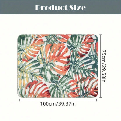 Car Acessesories Vehicle Accessories Universal Car Trunk Mat With Colorful Floral Design, Anti-Dirt, Anti-Scratch, Anti-Slip Diatomite Cargo Mat, Suitable For Multiple Car Models, Car Cargo Compartmen