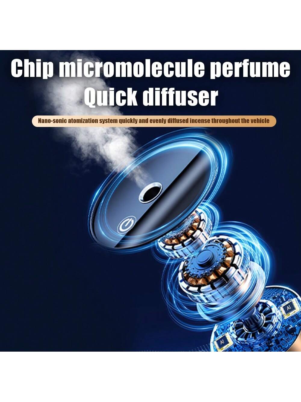 Car Aromatherapy Electromechanical Fragrance Perfume- Intelligent Start/Stop Fragrance- Automotive Accessories