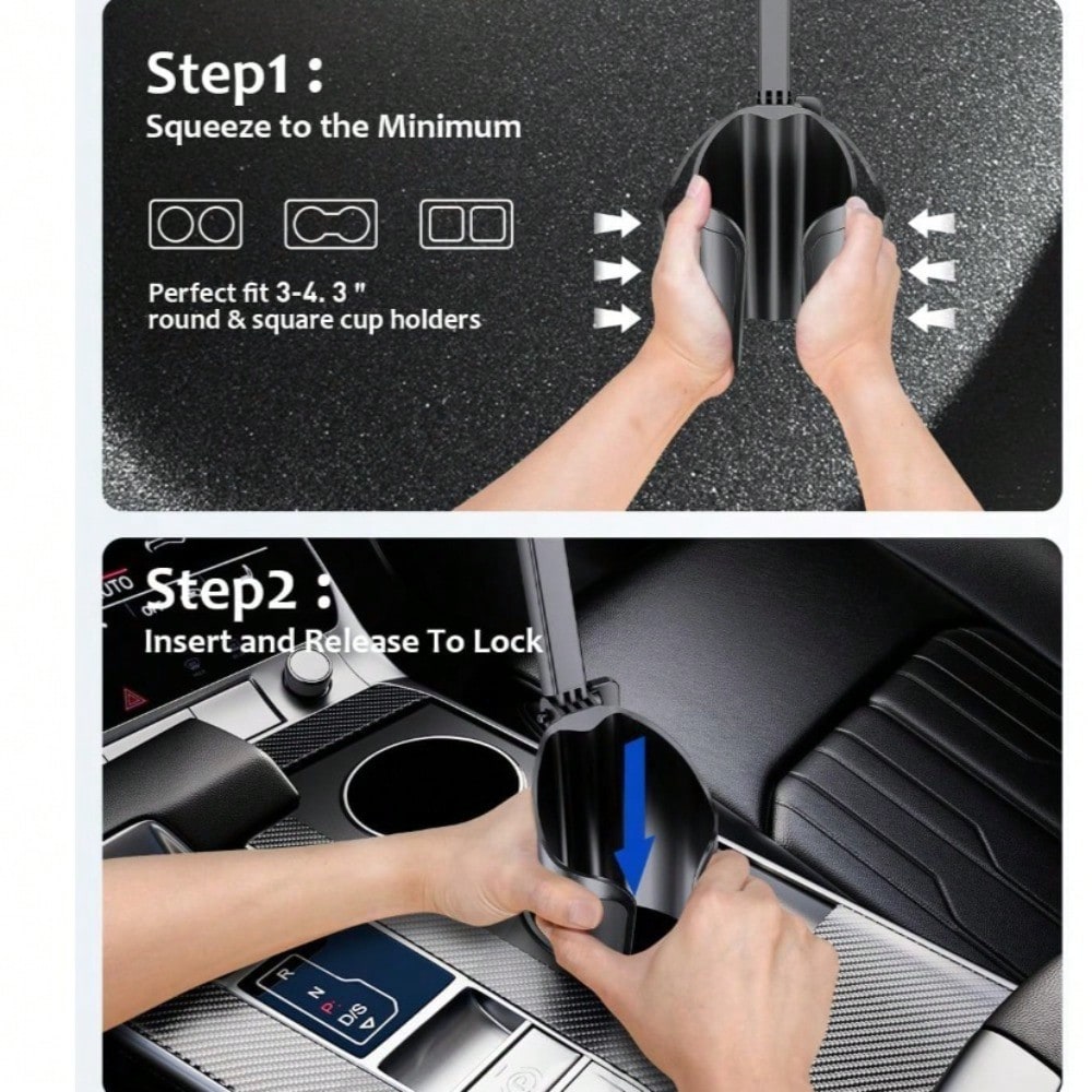 Car Cup Tablet Holder For IPad: Cup Stand Tablet Mount With Adjustable Arm Compatible With IPad Pro Air Mini| Galaxy Tab| Kindle Fire HD Or Other 4.7-12.9" Devices