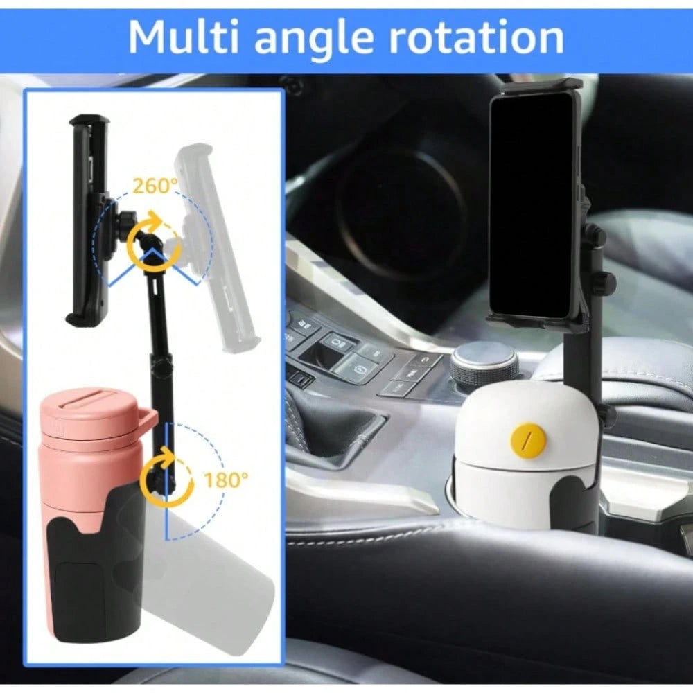 Car Cup Tablet Holder For IPad: Cup Stand Tablet Mount With Adjustable Arm Compatible With IPad Pro Air Mini| Galaxy Tab| Kindle Fire HD Or Other 4.7-12.9" Devices