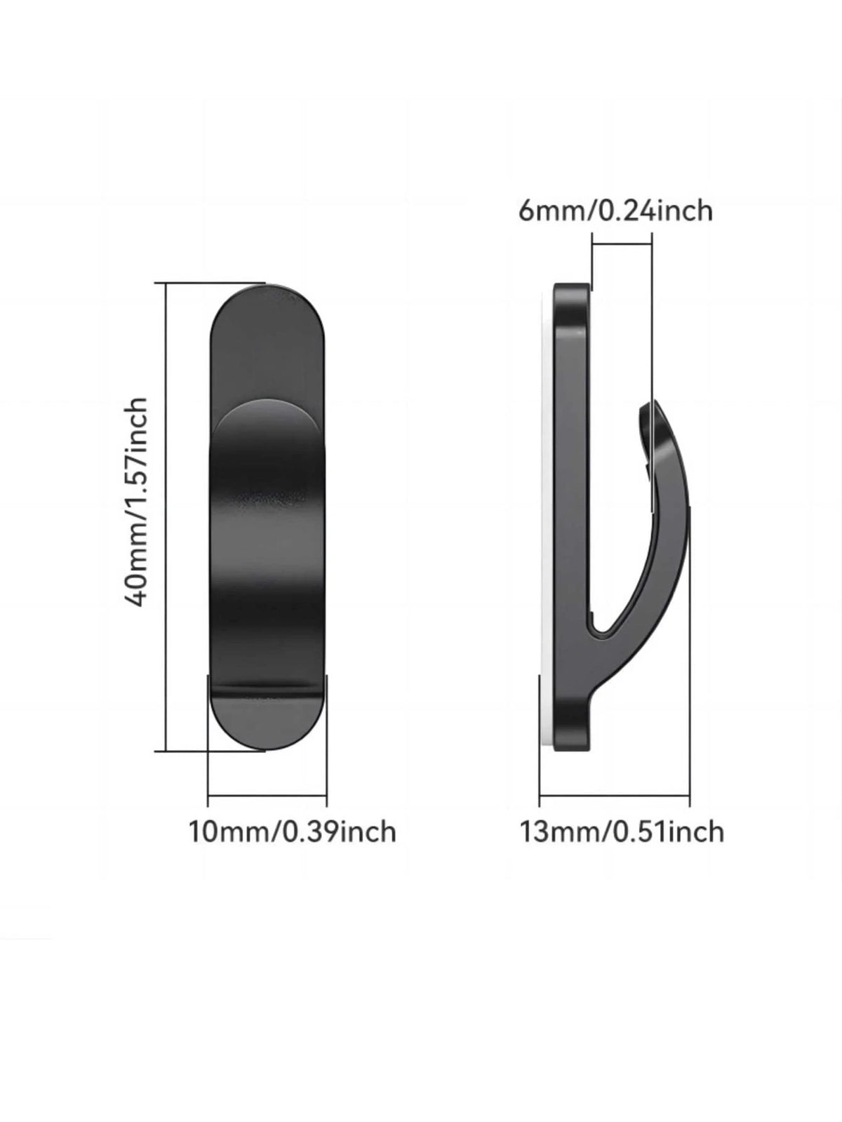 Car Dashboard Mini Adhesive Hook, Multi-Function Car Interior Storage Clip (Suitable For Keys, Masks, Fashion Glasses Or Trash Bags), Universal Charging Cable Storage Clip, No-Drill Mark-Free Mini Hoo