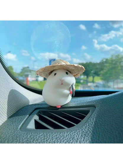 Car Decoration Hamster Car Accessories New Console Cute Doll Car Interior Pendant Decoration Cool Decoration Accessories
