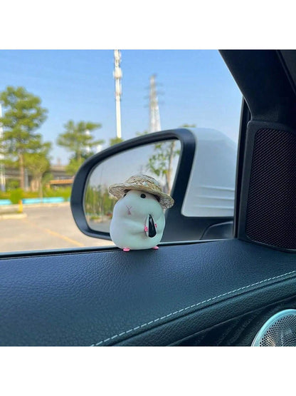 Car Decoration Hamster Car Accessories New Console Cute Doll Car Interior Pendant Decoration Cool Decoration Accessories