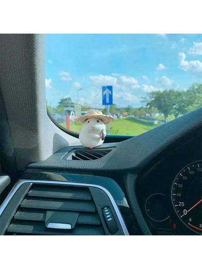 Car Decoration Hamster Car Accessories New Console Cute Doll Car Interior Pendant Decoration Cool Decoration Accessories