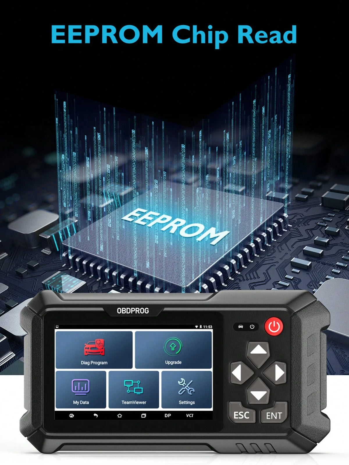 Car Key Programming Tool, Remote Key Programmer & IMMO Code Reader, EEPROM Pin Code Programming Chip Copy, OBD2 Car Diagnostic Scanner For Vehicles