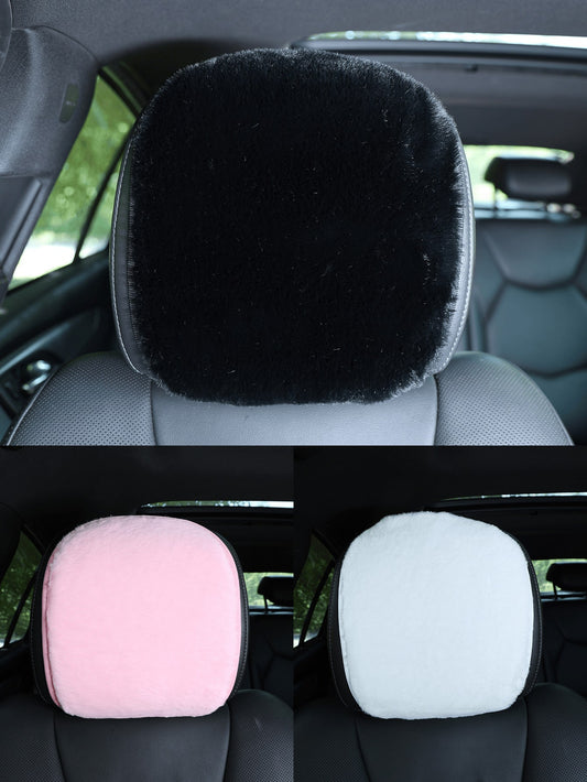 Car Plush Pillowcase Anti Slip And Warm All Year Round Universal