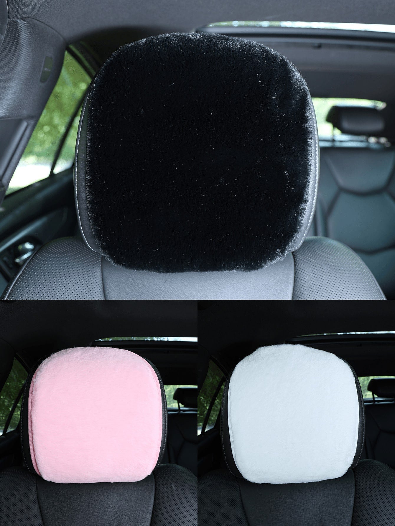 Car Plush Pillowcase Anti Slip And Warm All Year Round Universal