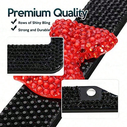 Car Rhinestone License Plate Frame, Bling License Plate Frame, Cute Car Accessories, Shiny Rhinestones Premium Licenses Plates Holder