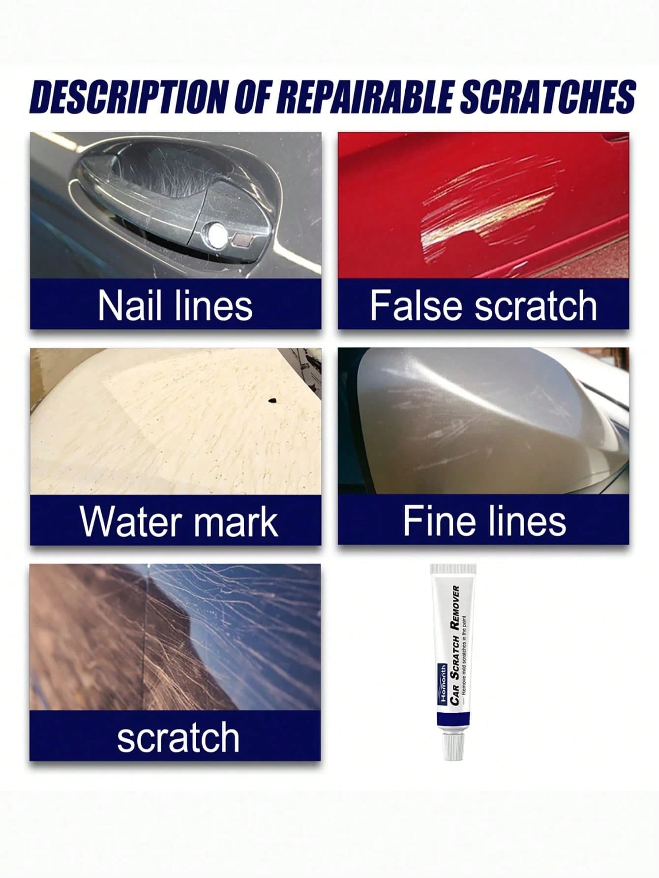 Car Scratch Repair Cream, Scratch Remover, And Automotive Polishing And Paint Care Products