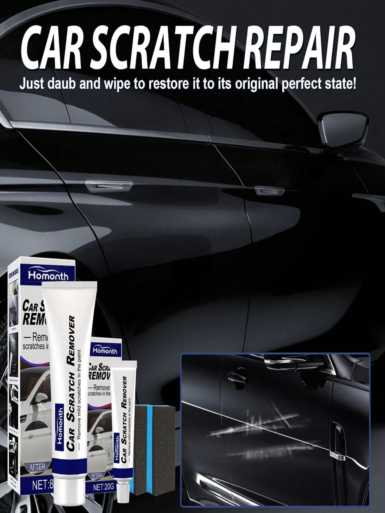 Car Scratch Repair Cream, Scratch Remover, And Automotive Polishing And Paint Care Products