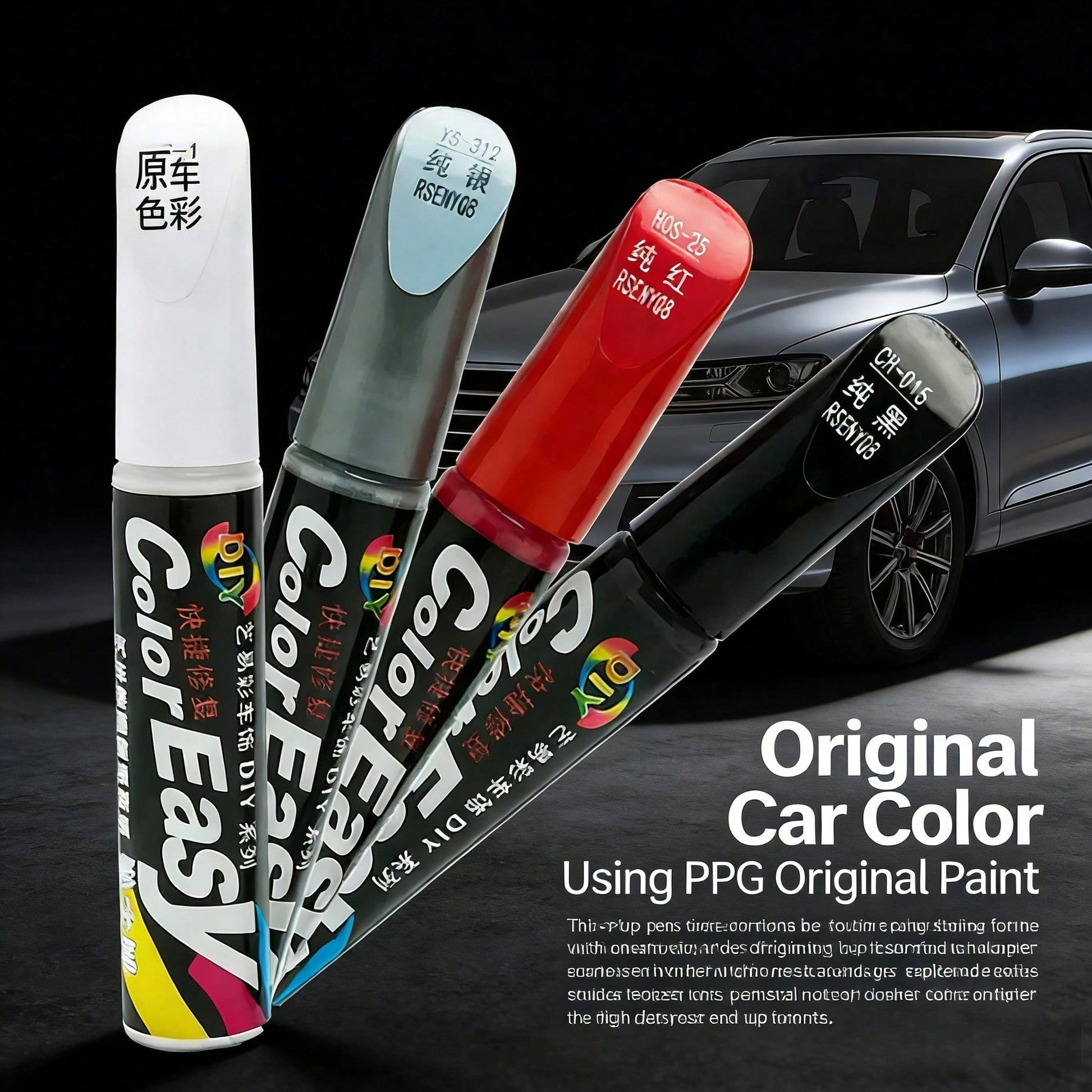 Car Scratch Repair Pen, Car Repair Paint, Repair Paint Fragments And Wear, Precise Drip Free Applicator, Color Matching Car Paint, Rust Prevention, Quick Drying Body Repair, Four Colors To Choose From
