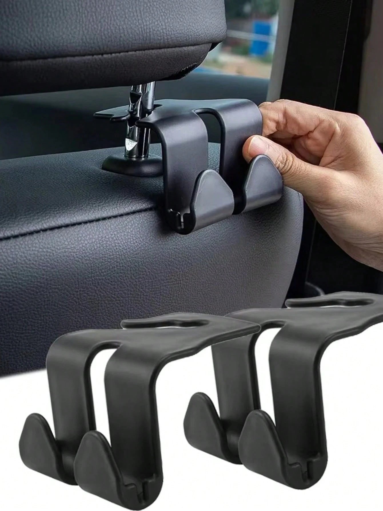 Car Seat Back Hook, Front & Rear Seat Hanger Holder For Car Interior Storage Accessories