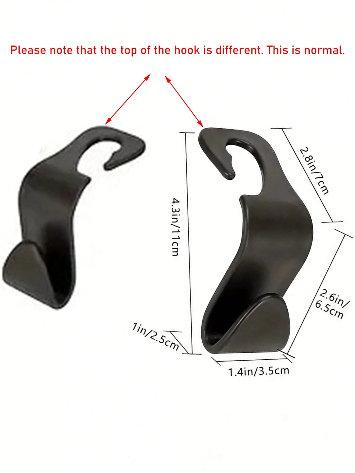 Car Seat Back Hook, Front & Rear Seat Hanger Holder For Car Interior Storage Accessories