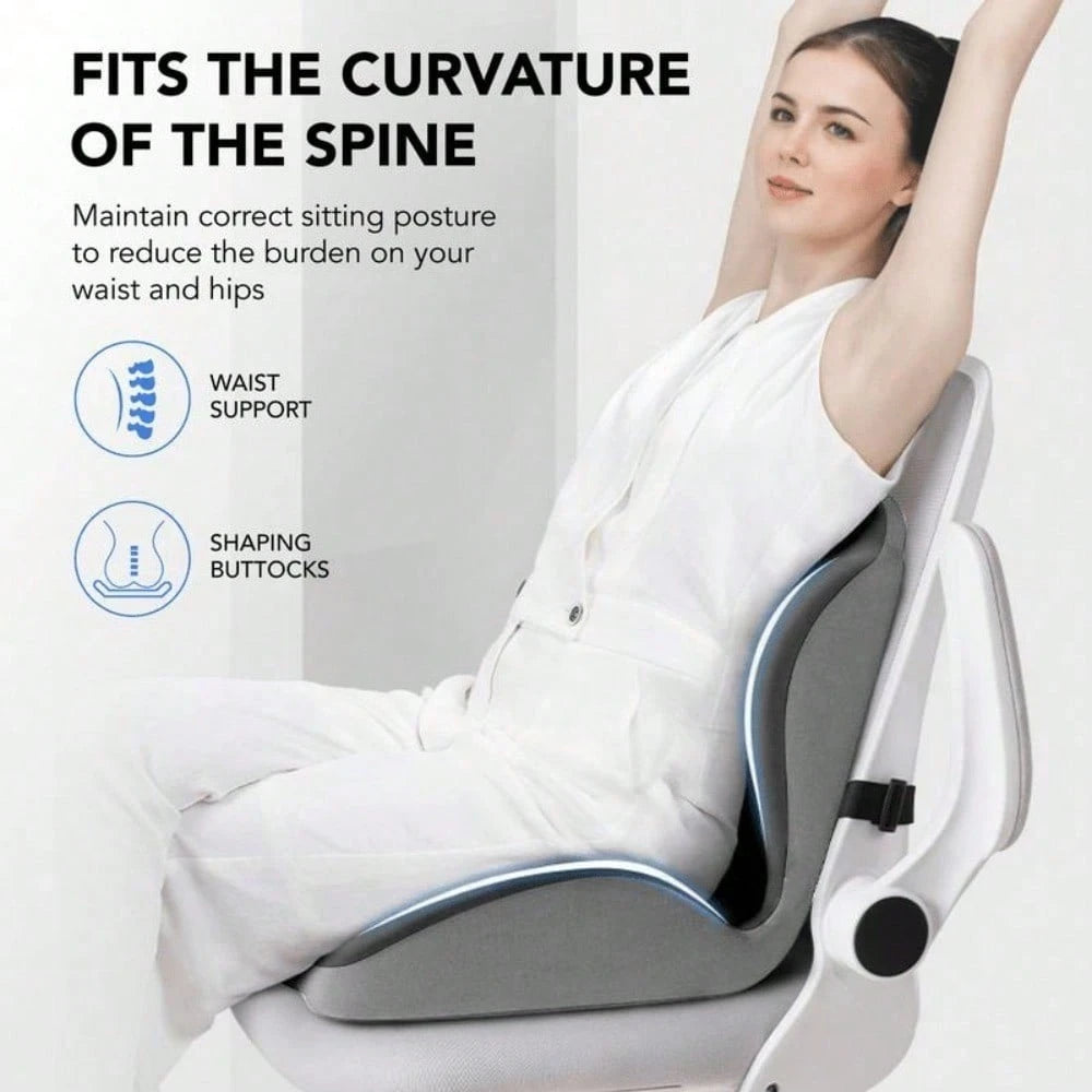 Car Seat Cushion For Office Chair, Soft Comfort Seat Pad For Driving & Daily Use, Medium Firm Feel, Portable Cushion For Home, Office & Travel