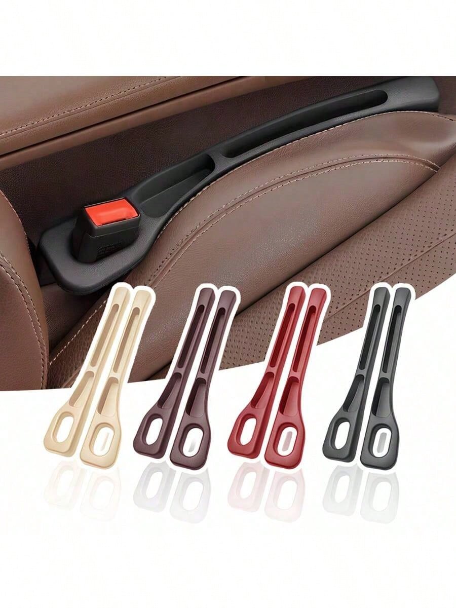 Car Seat Gap Filler Accessories, Designed For Vehicles With Seat Gaps, Includes 2 Storage Compartments, Universal Size, Prevents Items From Falling, Suitable For Seat Gaps Between 1.2 To 2.2 Inches, C