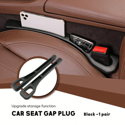 Car Seat Gap Filler Accessories, Designed For Vehicles With Seat Gaps, Includes 2 Storage Compartments, Universal Size, Prevents Items From Falling, Suitable For Seat Gaps Between 1.2 To 2.2 Inches, C