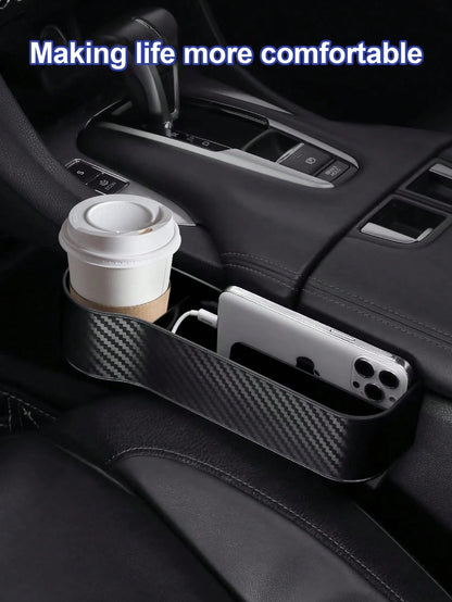 Car Seat Gap Storage Box- Large Capacity Design, Convenient Access, Prevents Items From Falling, Easy Installation, Suitable For Most Sedans, SUVs And Trucks- Perfect For Driver And Passenger Seats