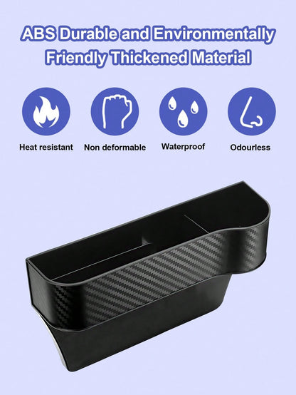 Car Seat Gap Storage Box- Large Capacity Design, Convenient Access, Prevents Items From Falling, Easy Installation, Suitable For Most Sedans, SUVs And Trucks- Perfect For Driver And Passenger Seats