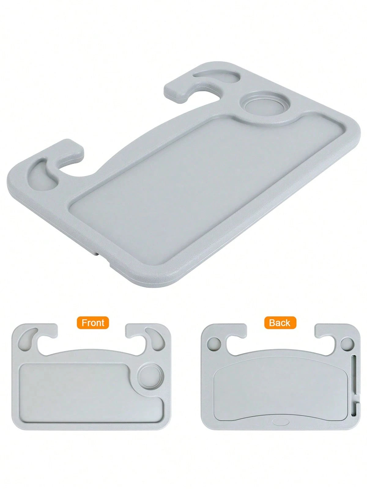Car Steering Wheel Tray Desk Two Sided For Laptop Drink Food Work Table Holder