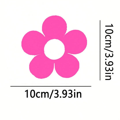 Car Stickers, Flower Stickers, Fashion Car Stickers, Paper Feel Good Cute Decals, Positive Energy Aesthetic Decals, Suitable For All Car Models, Notebooks, Bicycles