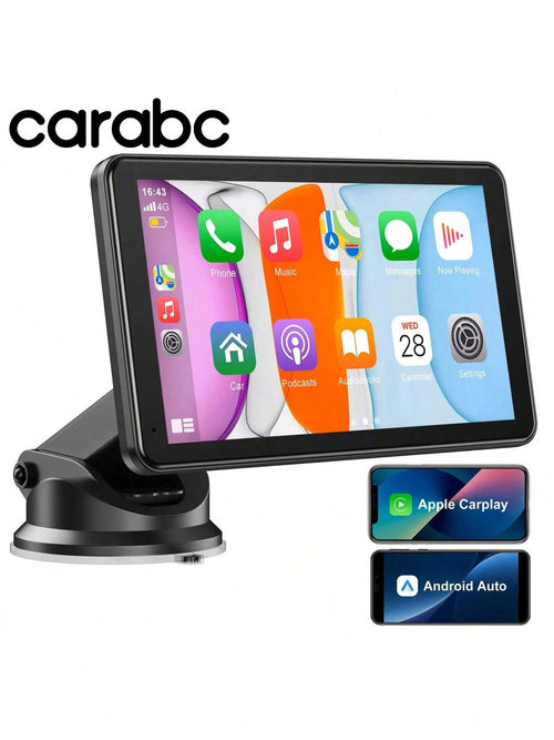 Carabc Universal 7 Inch Car Radio Wireless Carplay & Android Auto Multimedia WIFI Video Player Portable MP5 Player