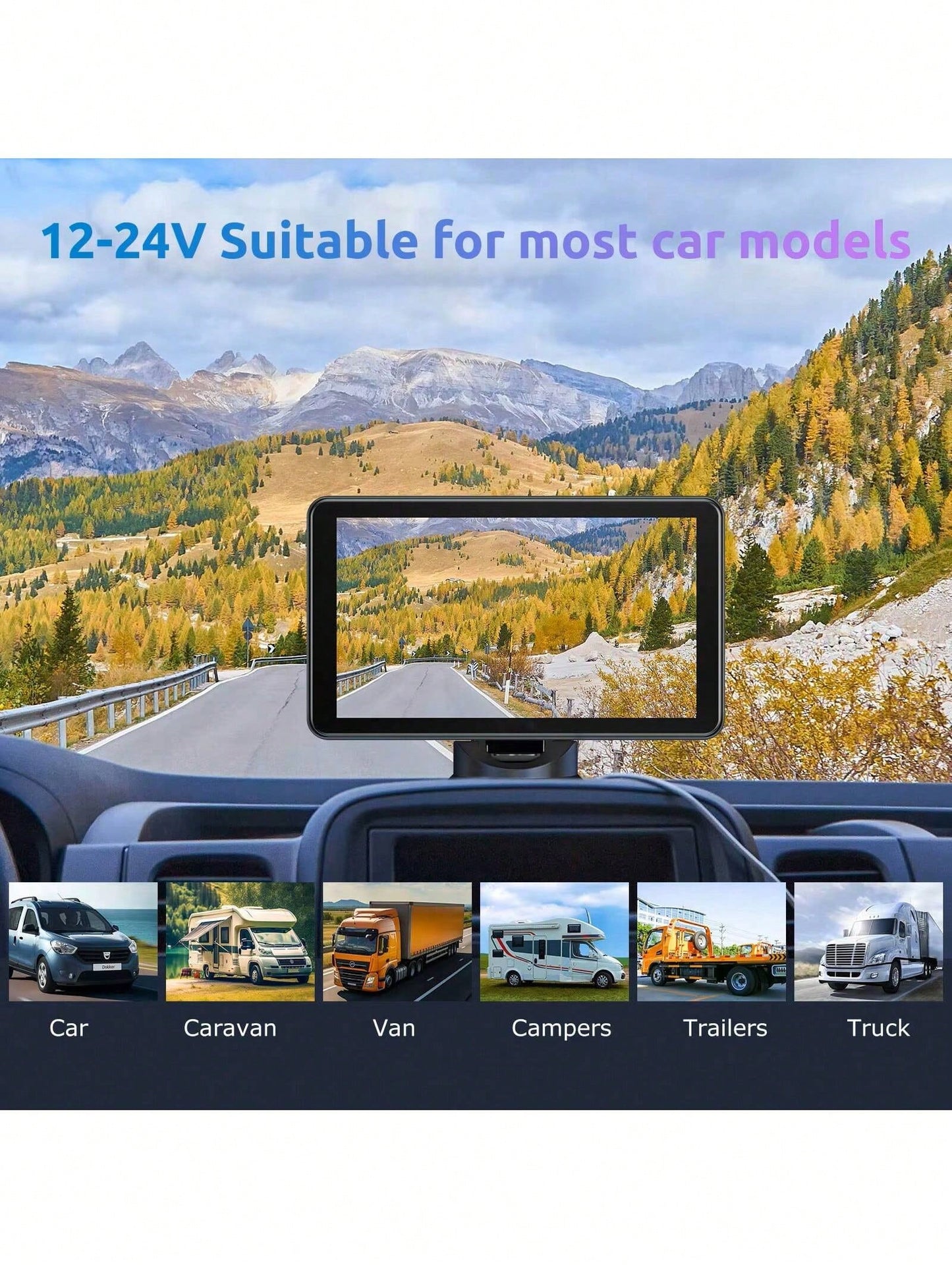 Carabc Universal 7 Inch Car Radio Wireless Carplay & Android Auto Multimedia WIFI Video Player Portable MP5 Player