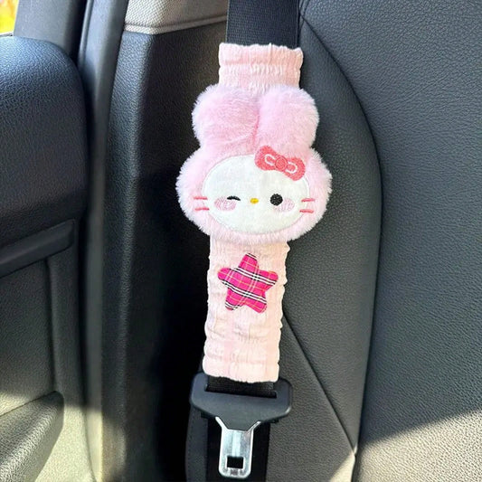 Cartoon Car Belt Shoulder Pad Cartoon Cute Car Interior Accessories Decor Universal Fit Auto Seatbelt Cover