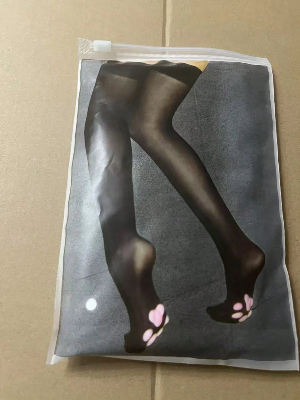 Cartoon Paw Design Over Knee Socks, Cozy