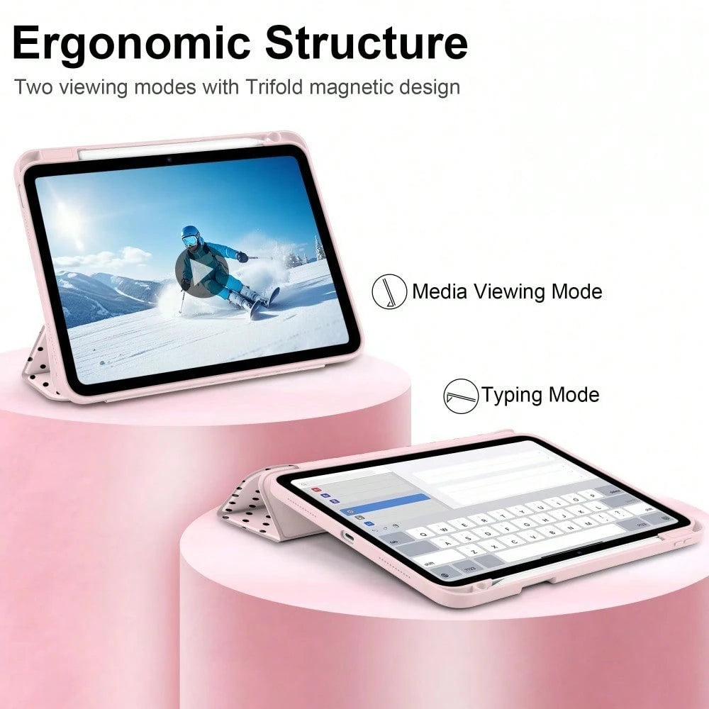 Case For A16 11th Generation 11 Inch 2025, 10th Generation 10.9 Inch 2022, 12th Generation 11inch, Air 4/5/6/7/8, MINI 4/5/6/7, 2017/2018/2019/2020/2021/2022/2023/2024,-[Built-In Pencil Holder], S