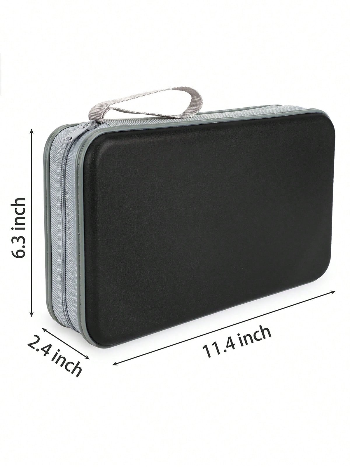 CD DVD Disc Organizer Storage Case 96 Capacity Hard Shell CD Holder Clear Pockets For Easy Viewing Side Loop Portable Dustproof For Car Home Office Travel