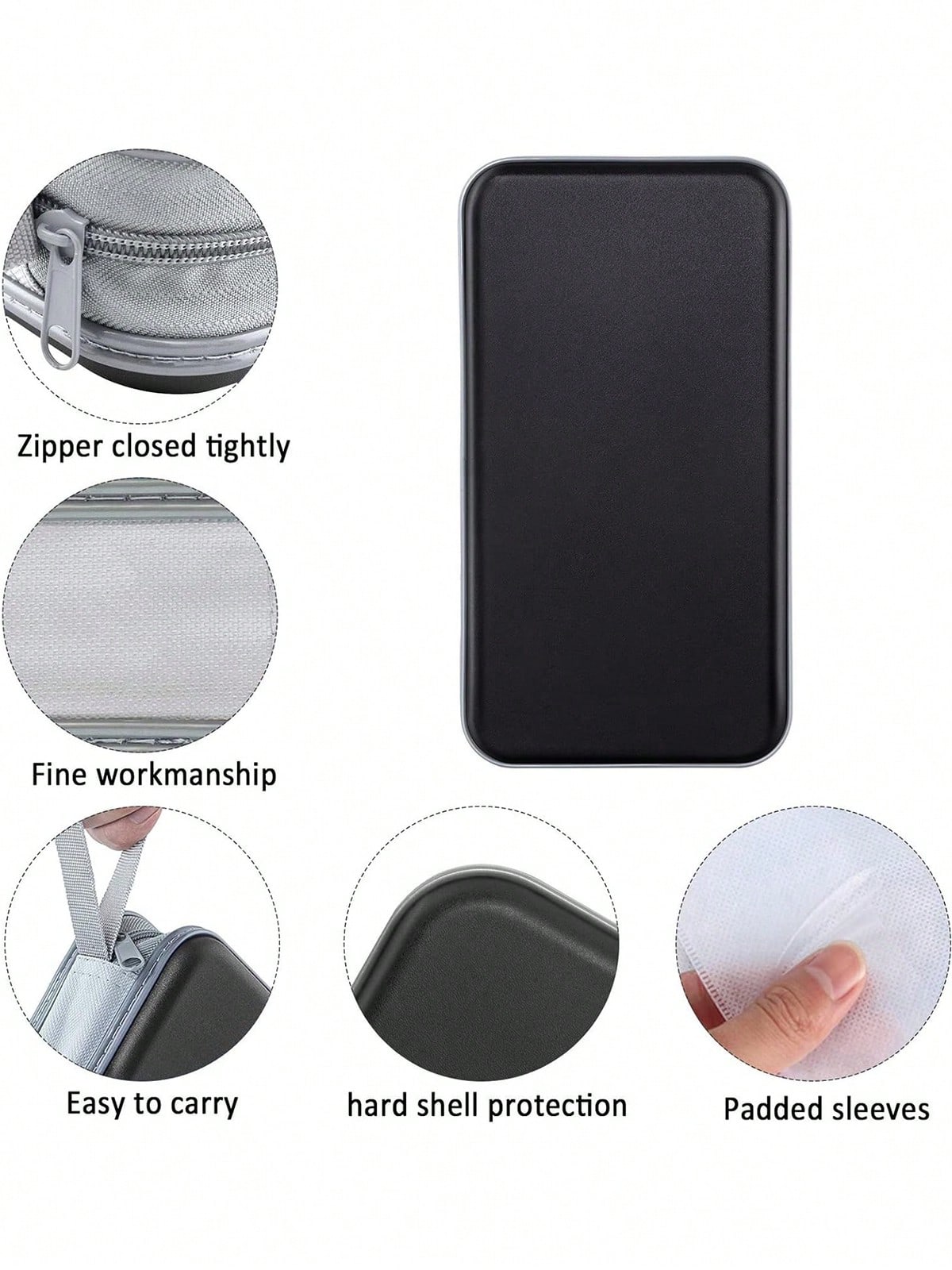 CD DVD Disc Organizer Storage Case 96 Capacity Hard Shell CD Holder Clear Pockets For Easy Viewing Side Loop Portable Dustproof For Car Home Office Travel