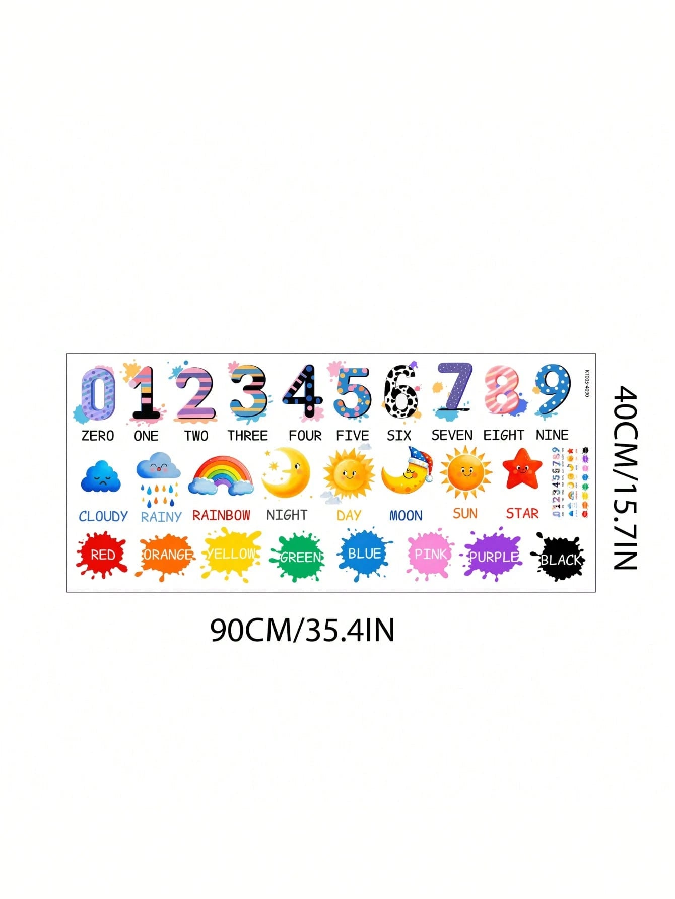 Children's Room & Kindergarten English Alphabet Wall Stickers, Educational Decorative Wall Decals