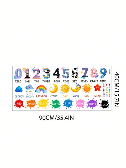 Children's Room & Kindergarten English Alphabet Wall Stickers, Educational Decorative Wall Decals