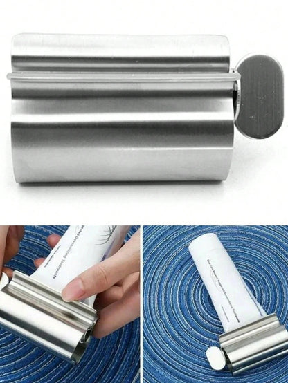 Cirelle 1pc 304 Stainless Steel Toothpaste Squeezer, Manual Squeegee For Toothpaste, Household Slouchy Person's Squeezer, Ointment Squeezer, Bathroom Tool Home Bathroom Decor Summer