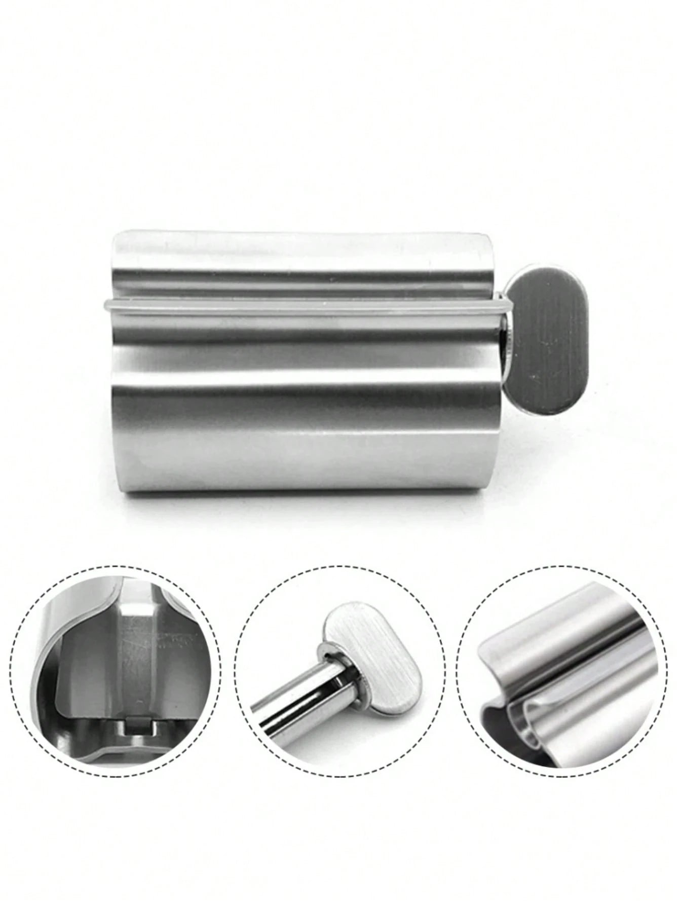Cirelle 1pc 304 Stainless Steel Toothpaste Squeezer, Manual Squeegee For Toothpaste, Household Slouchy Person's Squeezer, Ointment Squeezer, Bathroom Tool Home Bathroom Decor Summer