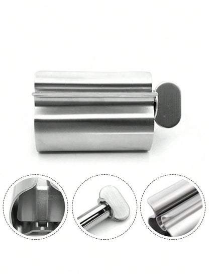 Cirelle 1pc 304 Stainless Steel Toothpaste Squeezer, Manual Squeegee For Toothpaste, Household Slouchy Person's Squeezer, Ointment Squeezer, Bathroom Tool Home Bathroom Decor Summer