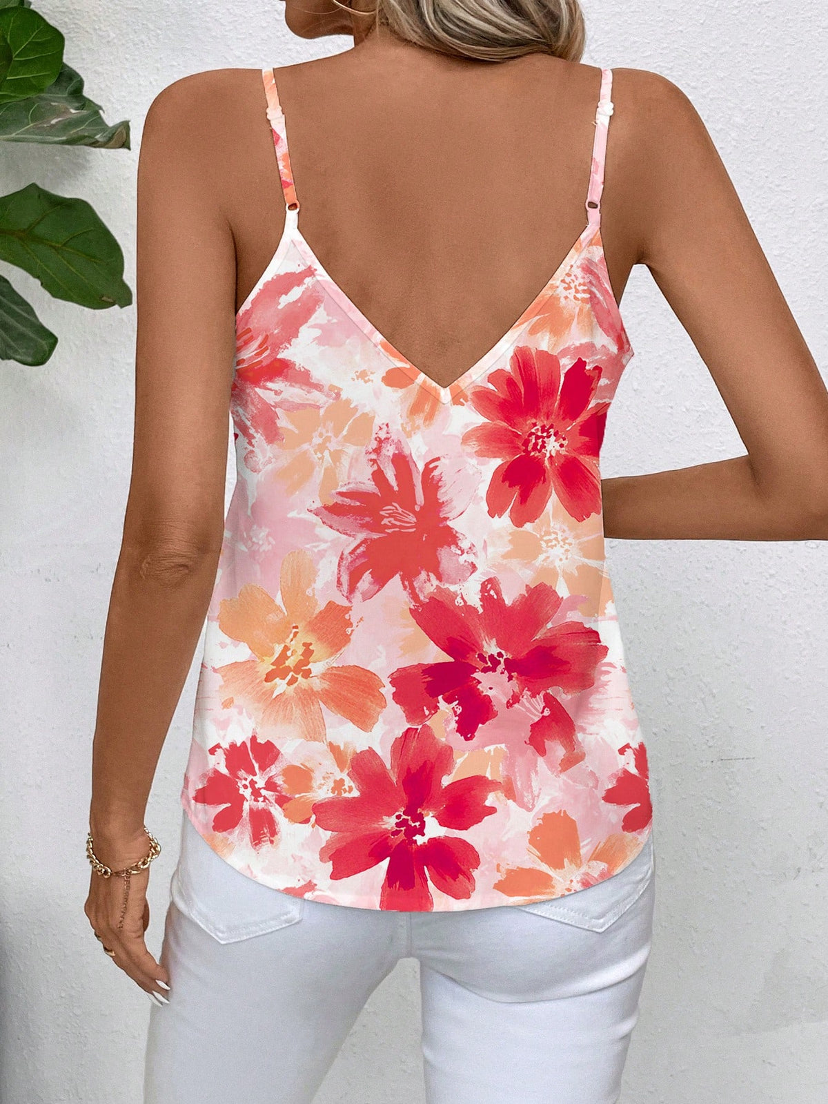 Clasi Women's Spliced Lace Fashion Elegant Camisole Tank Top Brunch Mother Of The Bride Day Party Tea Party White Floral Summer