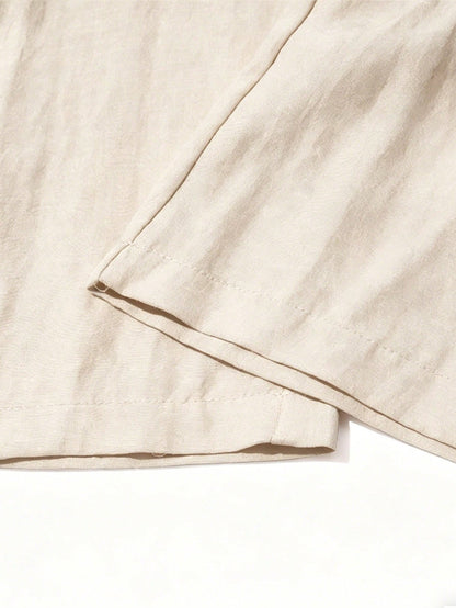 CleanFit Men's Textured Casual Pants, Straight Leg Wide Leg Trousers, Elastic Waist, Leg Slimming & Flattering, Drapey Wrinkle-Resistant Sports, Smart Casual, Athleisure