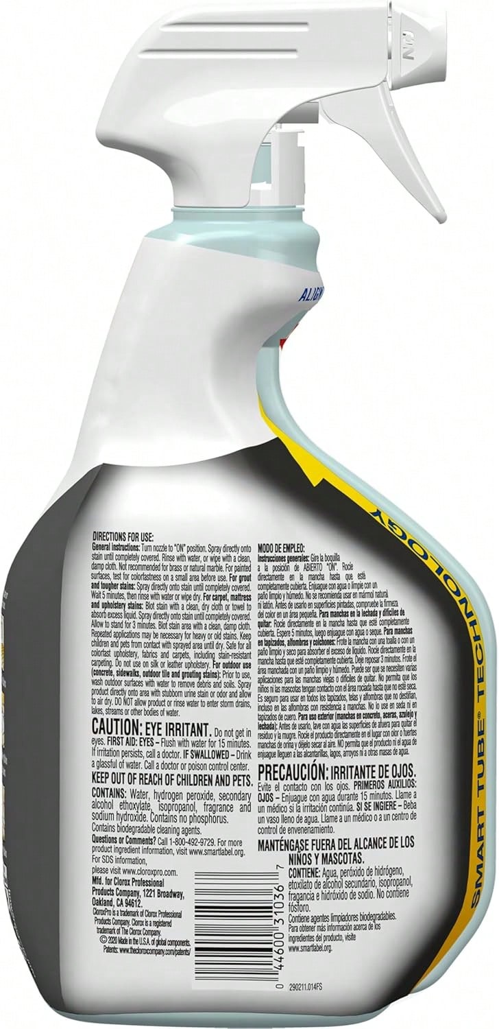 CloroxPro Urine Remover For Stains And Odors Spray, 32 Ounces (Package May Vary)