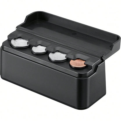 Coin Holder For Car Change Organizer Universal Storage Coin Money Dispenser Fit For Most Car Trucks Accessories