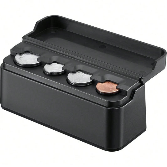 Coin Holder For Car Change Organizer Universal Storage Coin Money Dispenser Fit For Most Car Trucks Accessories