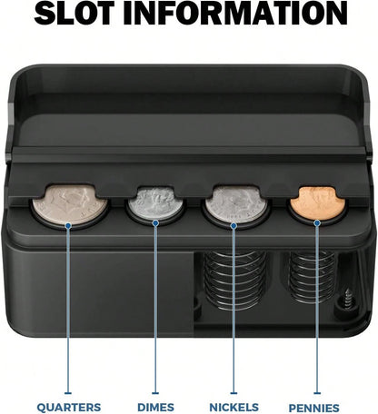 Coin Holder For Car Change Organizer Universal Storage Coin Money Dispenser Fit For Most Car Trucks Accessories