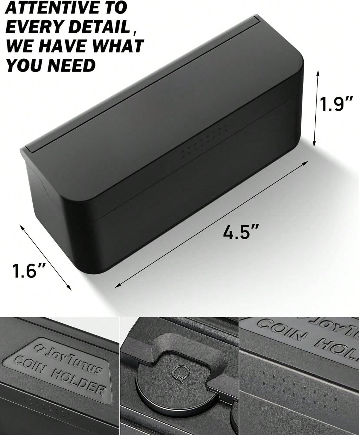 Coin Holder For Car Change Organizer Universal Storage Coin Money Dispenser Fit For Most Car Trucks Accessories